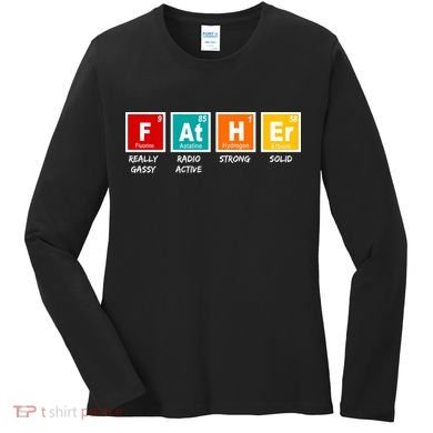 Father Periodic Table Women's Long Sleeve Shirt