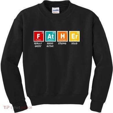 Father Periodic Table Kids Sweatshirt