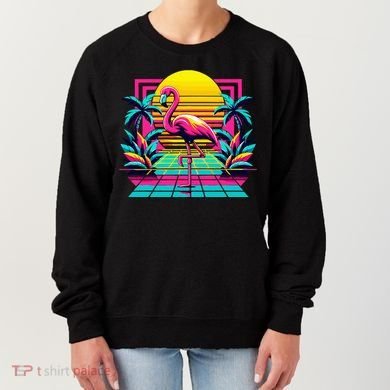 Flamingo Palm Trees Tropical Summer Women's Sweatshirt