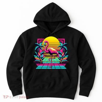Flamingo Palm Trees Tropical Summer Hoodie