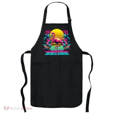 Flamingo Palm Trees Tropical Summer Apron