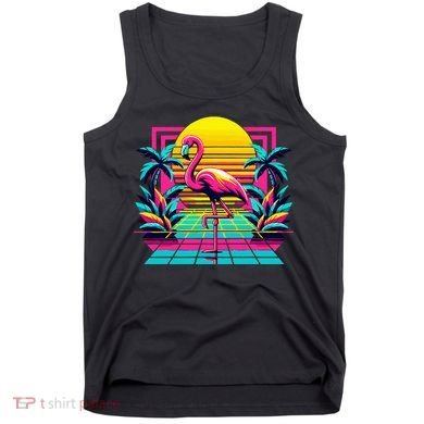 Flamingo Palm Trees Tropical Summer Tank Top