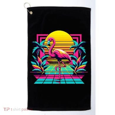 Flamingo Palm Trees Tropical Summer Golf Towel