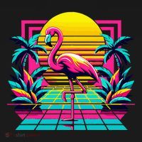 Flamingo Palm Trees Tropical Summer Visor thumb 3