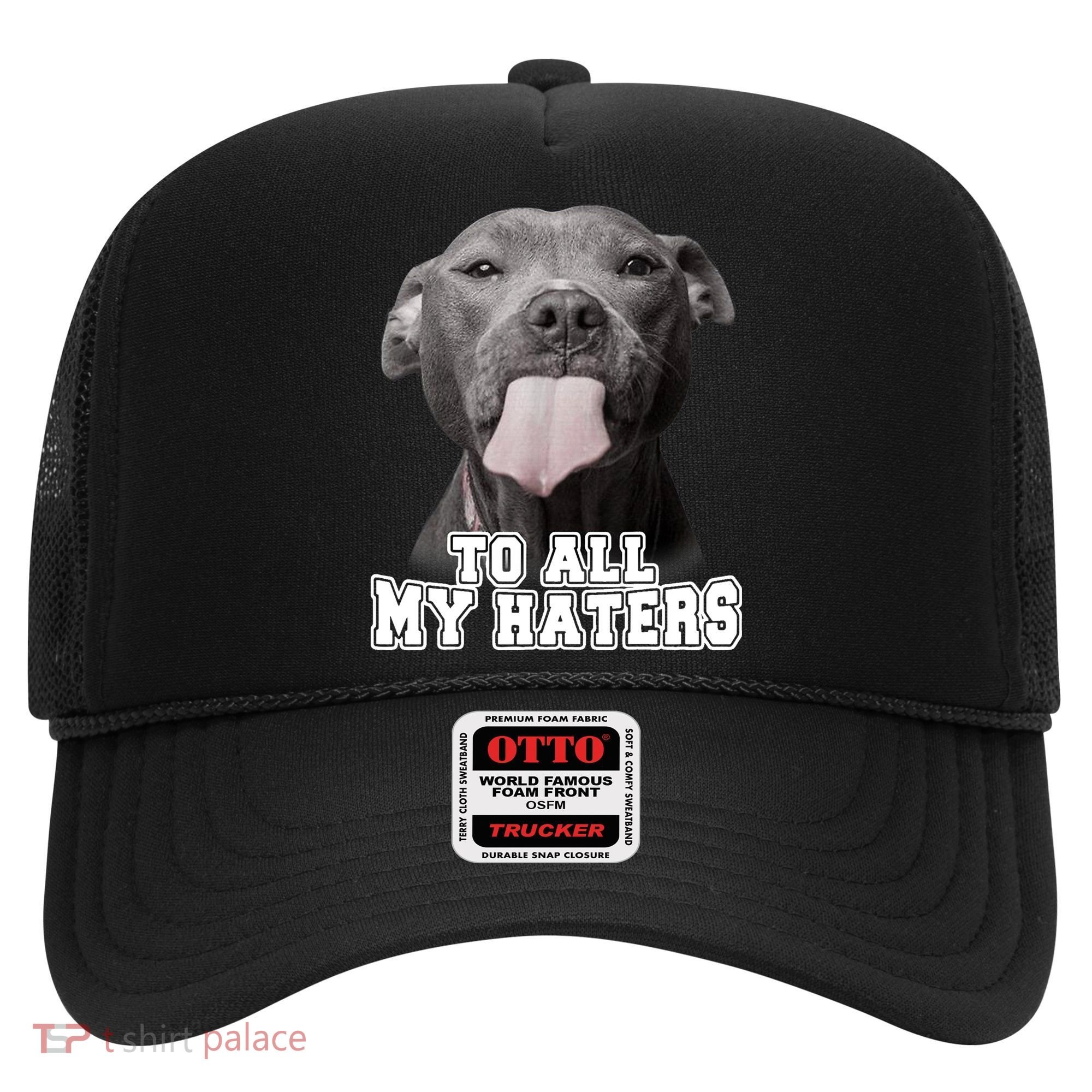 Funny Pitbull To All My Haters Shirt Pitbull Dog Lover Gift Hat