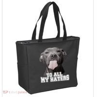 Funny Pitbull To All My Haters Shirt Pitbull Dog Lover Gift Tote Bag thumb 2