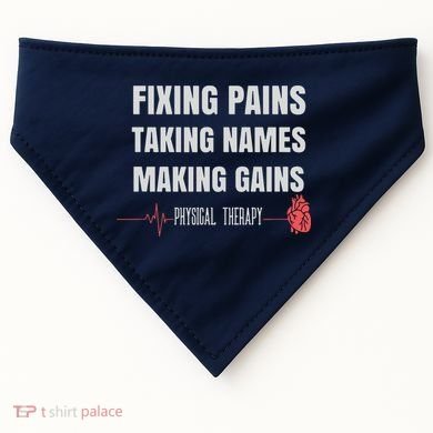 Funny Physical Therapy Shirts For PT Gifts Physical Therapist USA-Made Doggie Bandana