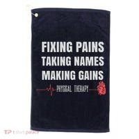 Funny Physical Therapy Shirts For PT Gifts Physical Therapist Golf Towel thumb 0