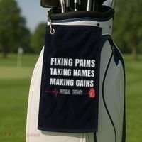 Funny Physical Therapy Shirts For PT Gifts Physical Therapist Golf Towel thumb 2