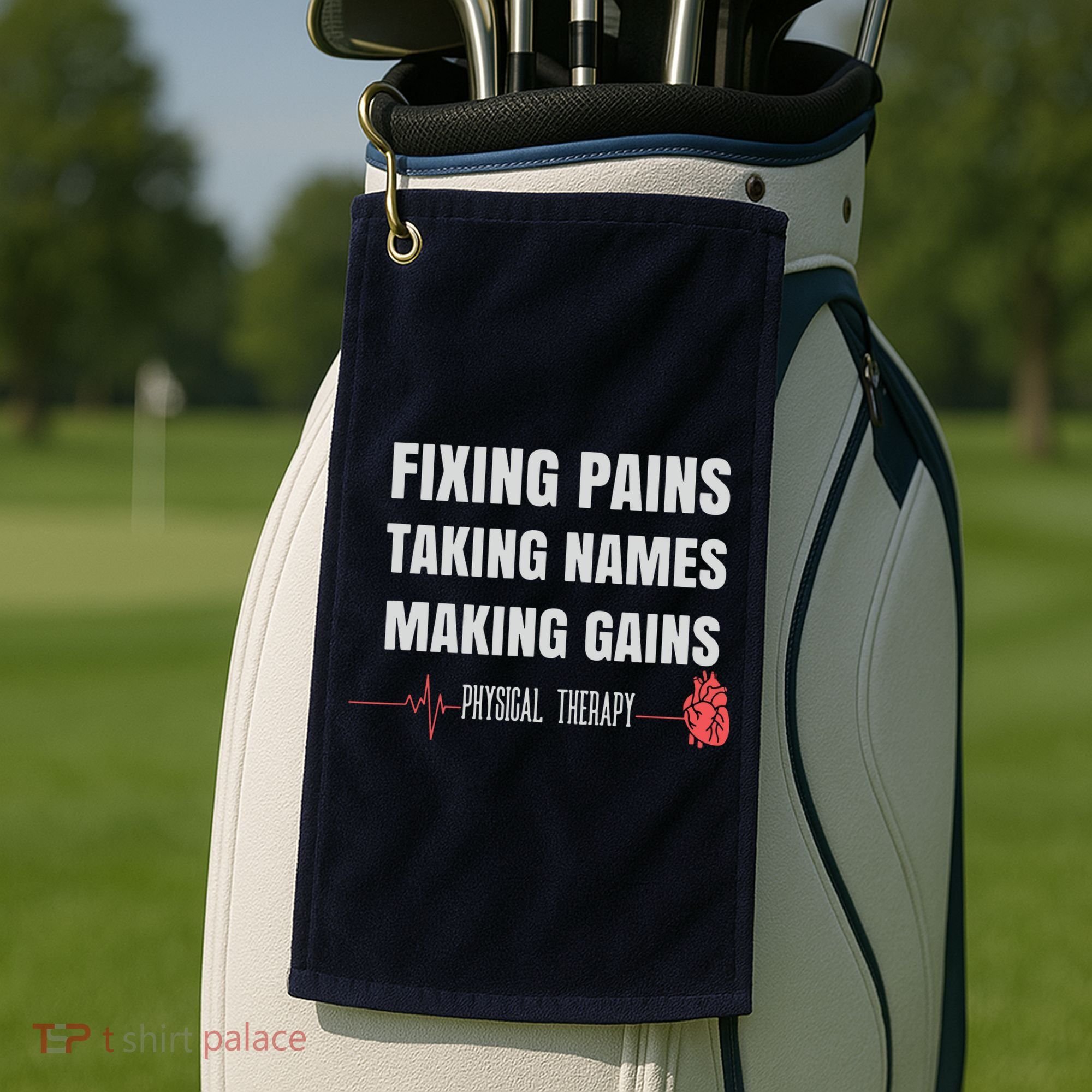 Funny Physical Therapy Shirts For PT Gifts Physical Therapist Golf Towel