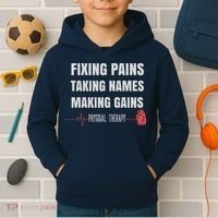 Funny Physical Therapy Shirts For PT Gifts Physical Therapist Kids Hoodie thumb 2