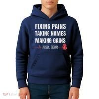 Funny Physical Therapy Shirts For PT Gifts Physical Therapist Kids Hoodie thumb 4