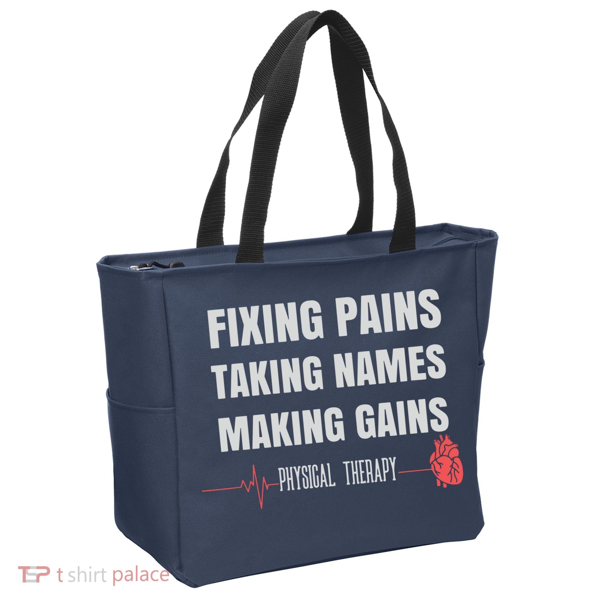 Funny Physical Therapy Shirts For PT Gifts Physical Therapist Tote Bag