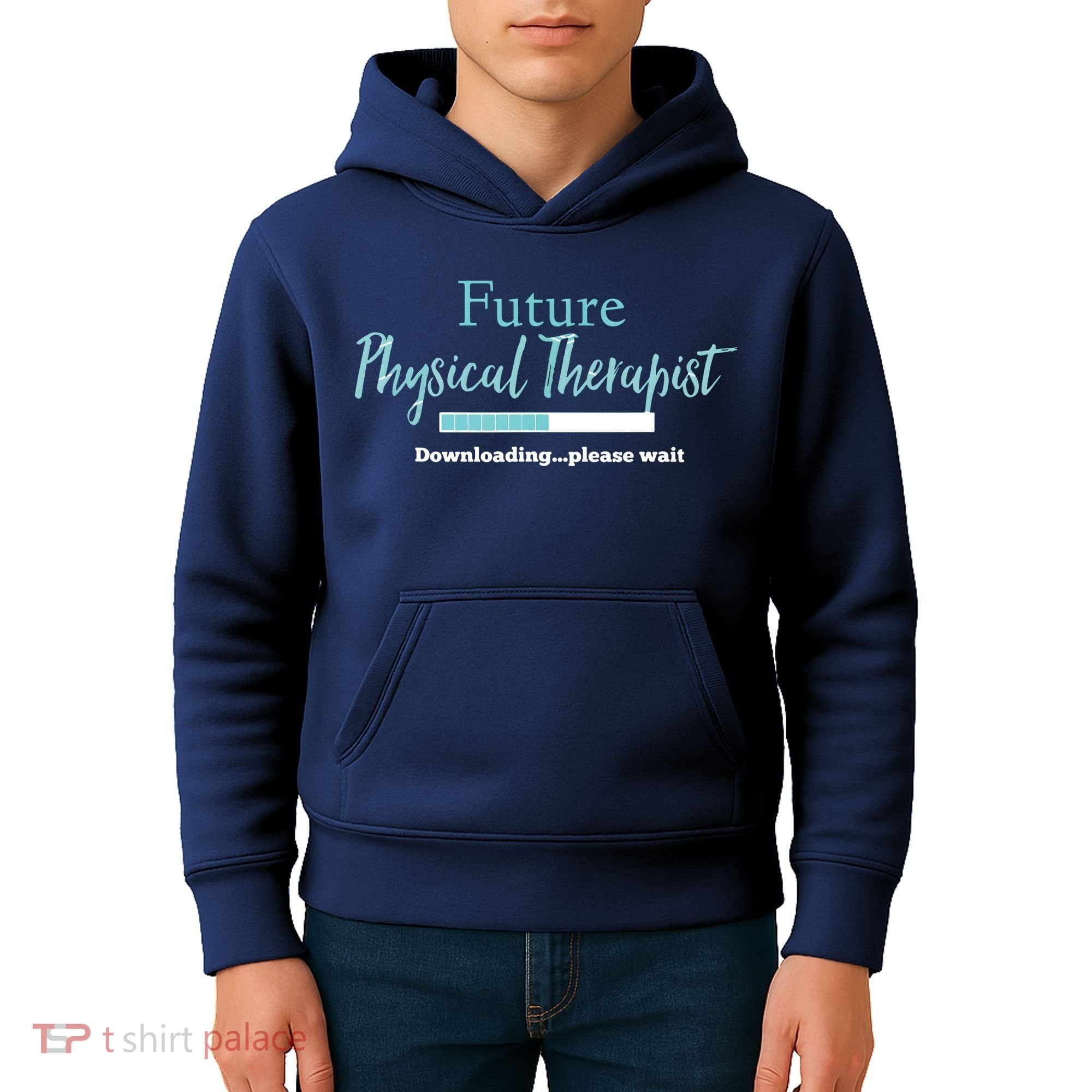 Future Physical Therapist Downloading Please Wait Kids Hoodie