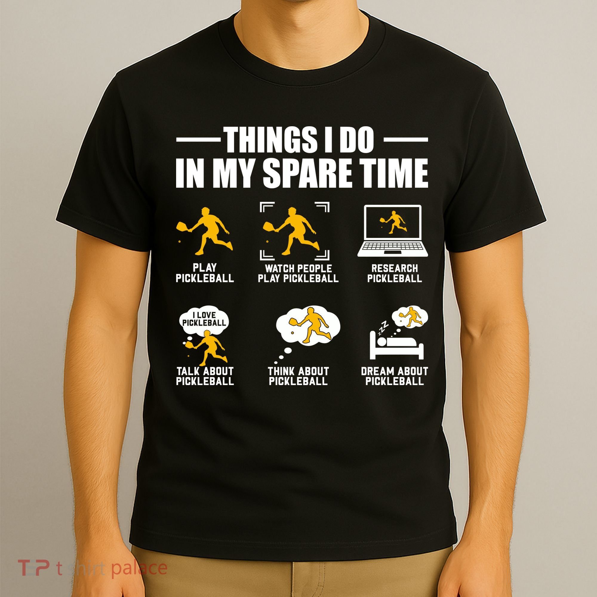 Funny Pickleball Things I Do In My Spare Pickleball T-Shirt