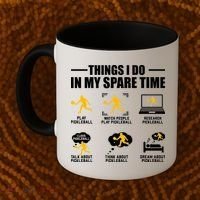 Funny Pickleball Things I Do In My Spare Pickleball Coffee Mug thumb 2