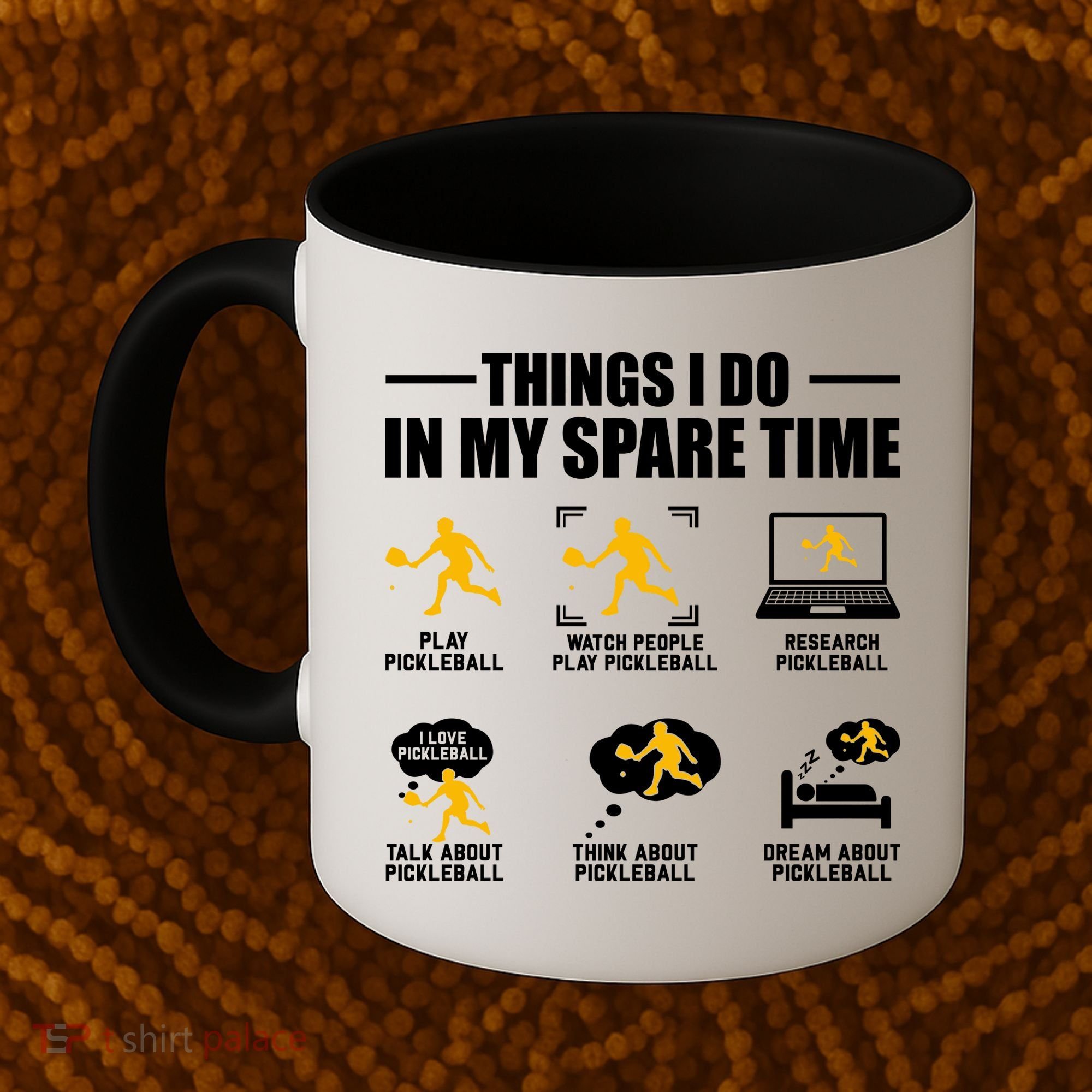 Funny Pickleball Things I Do In My Spare Pickleball Coffee Mug