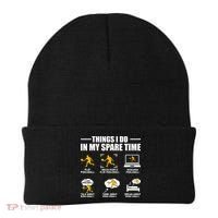 Funny Pickleball Things I Do In My Spare Pickleball Beanie thumb 0