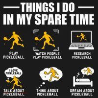 Funny Pickleball Things I Do In My Spare Pickleball Women's Hoodie thumb 2