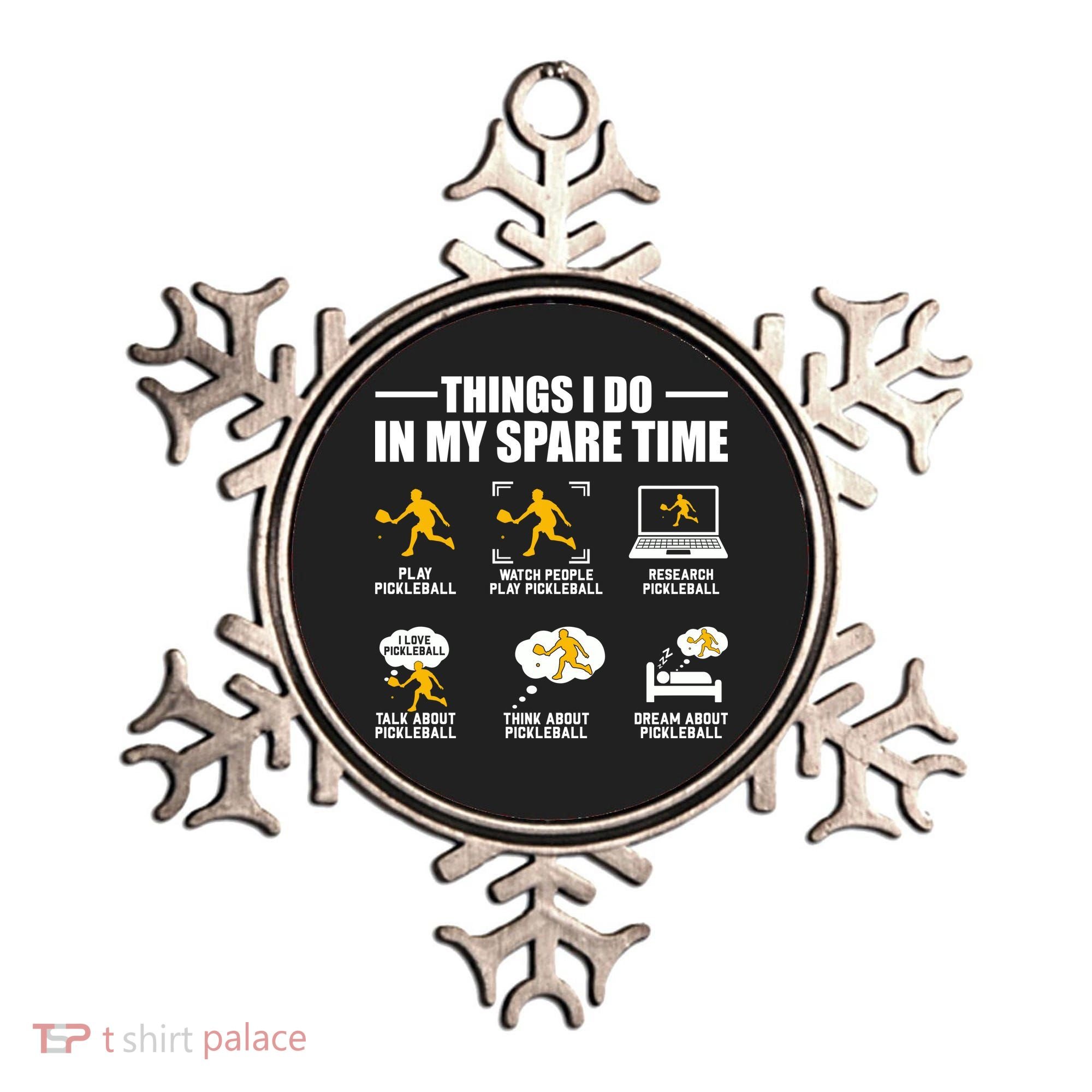 Funny Pickleball Things I Do In My Spare Pickleball Ornament
