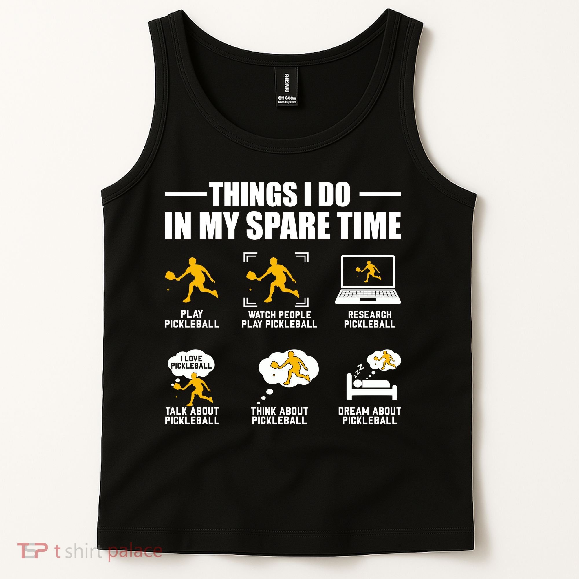 Funny Pickleball Things I Do In My Spare Pickleball Tank Top