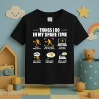 Funny Pickleball Things I Do In My Spare Pickleball Toddler T-Shirt thumb 3