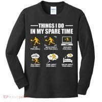Funny Pickleball Things I Do In My Spare Pickleball Kids Long Sleeve Shirt thumb 0