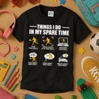 Funny Pickleball Things I Do In My Spare Pickleball Kids T-Shirt thumb 3