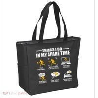 Funny Pickleball Things I Do In My Spare Pickleball Tote Bag thumb 2