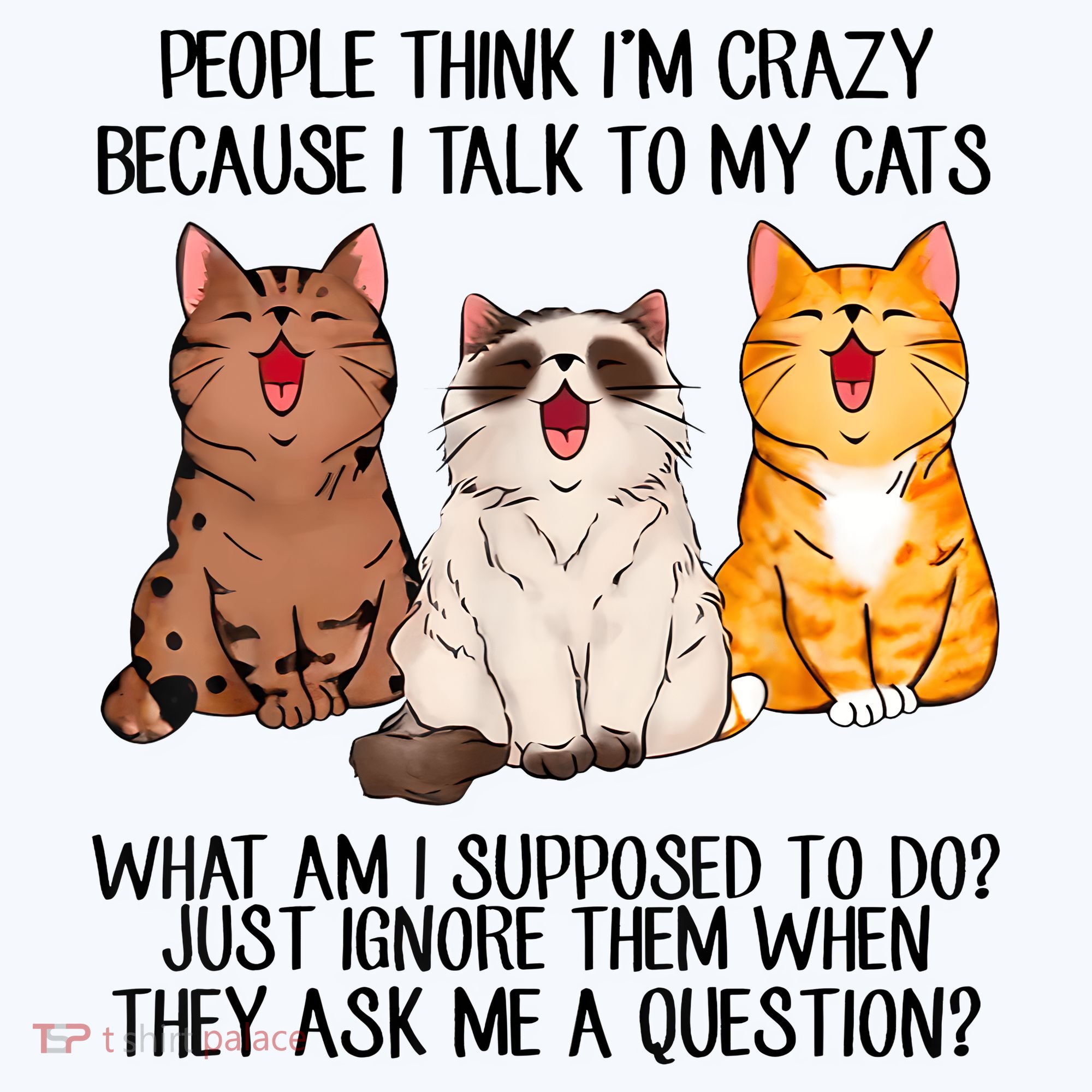 Funny People Think Im Crazy Because I Talk To My Cats Mom Hat