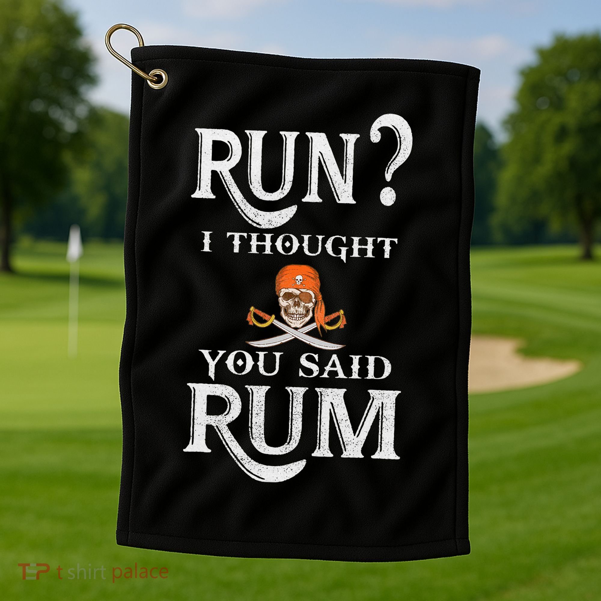 Funny Pirate Tampa Gasparilla Crossbones Golf Towel