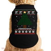 Funny Pi Tree Christmas Math Teacher Ugly Sweater Funny Gift Doggie Tank thumb 0