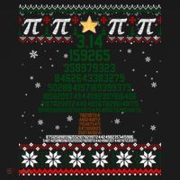 Funny Pi Tree Christmas Math Teacher Ugly Sweater Funny Gift USA-Made Doggie Bandana thumb 2
