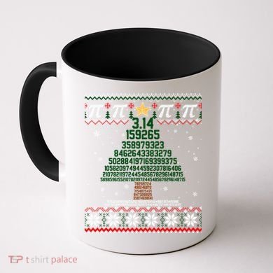 Funny Pi Tree Christmas Math Teacher Ugly Sweater Funny Gift Coffee Mug