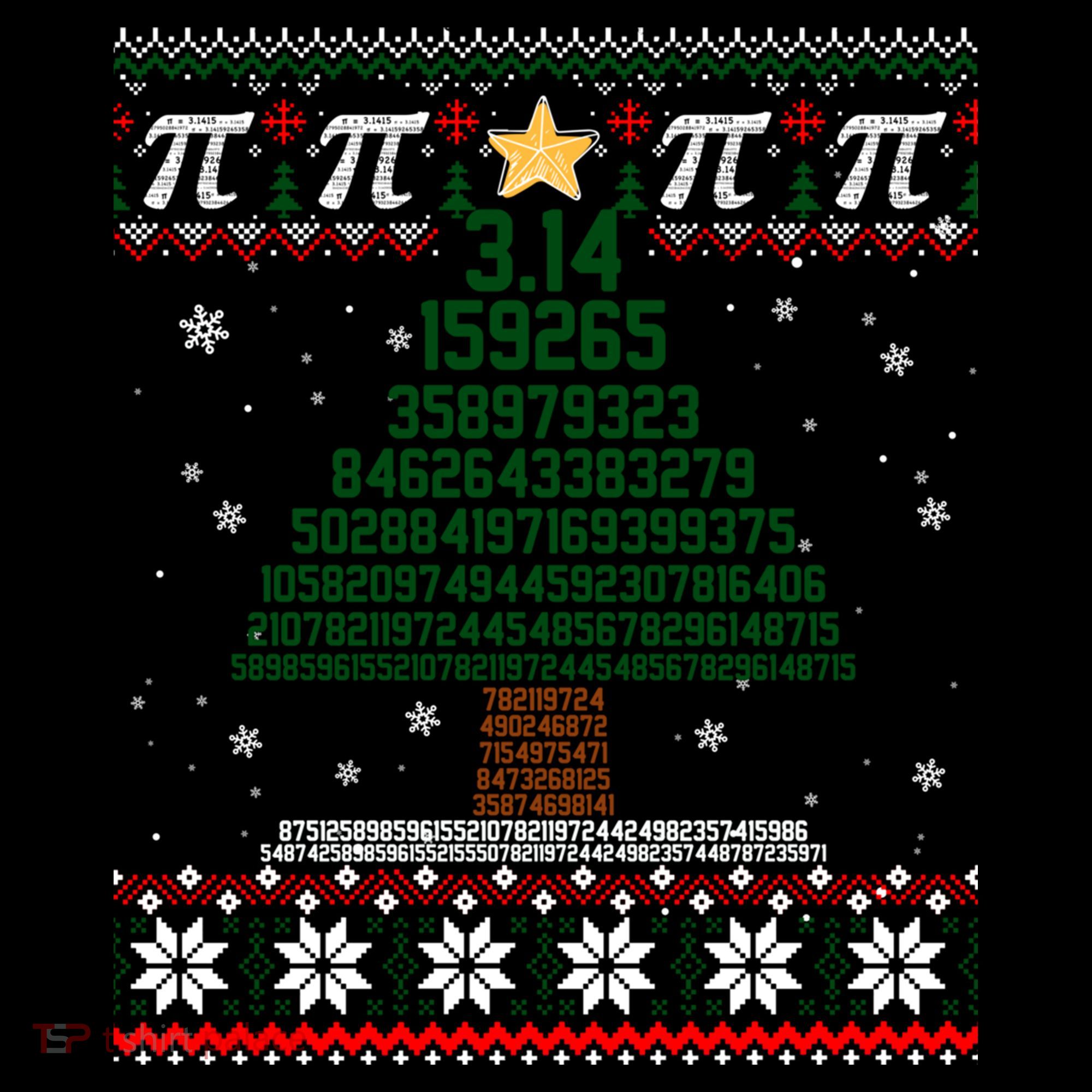Funny Pi Tree Christmas Math Teacher Ugly Sweater Funny Gift Coffee Mug