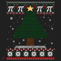 Funny Pi Tree Christmas Math Teacher Ugly Sweater Funny Gift Golf Towel thumb 3