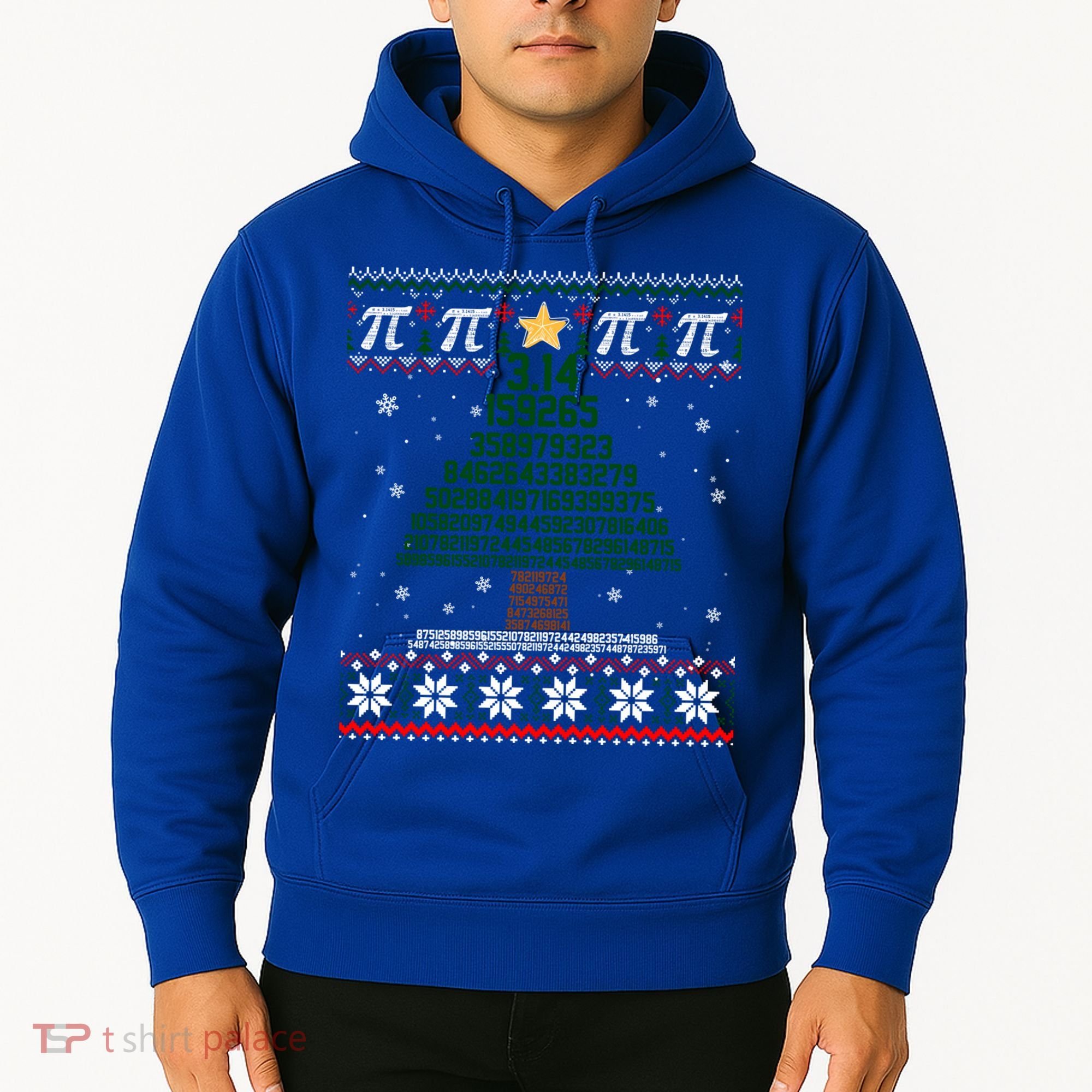 Funny Pi Tree Christmas Math Teacher Ugly Sweater Funny Gift Hoodie