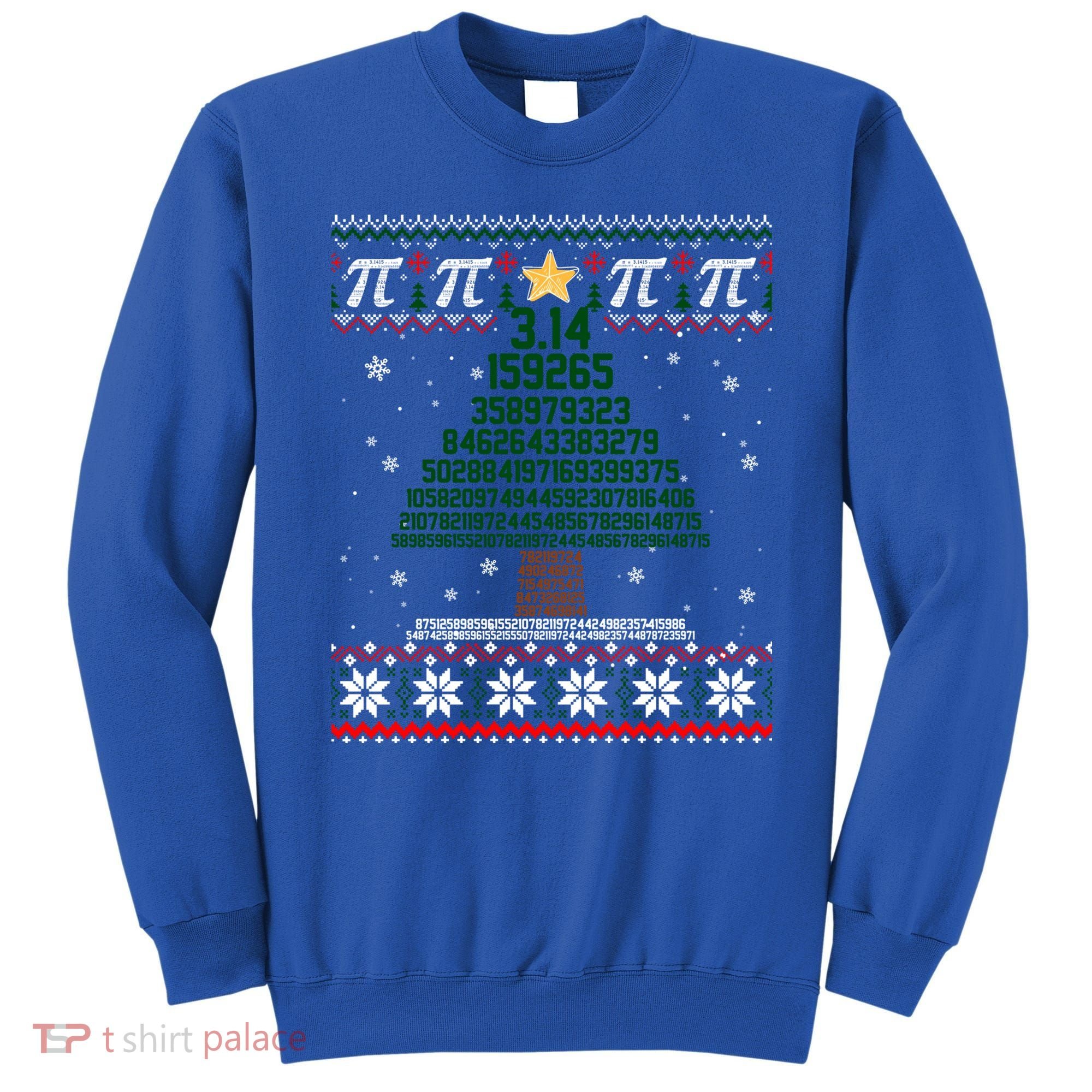 Funny Pi Tree Christmas Math Teacher Ugly Sweater Funny Gift Sweatshirt