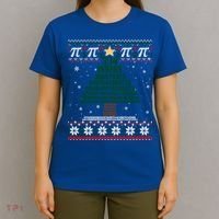 Funny Pi Tree Christmas Math Teacher Ugly Sweater Funny Gift T-Shirt thumb 4