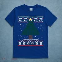 Funny Pi Tree Christmas Math Teacher Ugly Sweater Funny Gift T-Shirt thumb 5