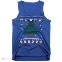 Funny Pi Tree Christmas Math Teacher Ugly Sweater Funny Gift Tank Top thumb 0