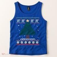 Funny Pi Tree Christmas Math Teacher Ugly Sweater Funny Gift Tank Top thumb 2