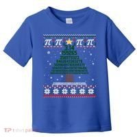 Funny Pi Tree Christmas Math Teacher Ugly Sweater Funny Gift Toddler T-Shirt thumb 0