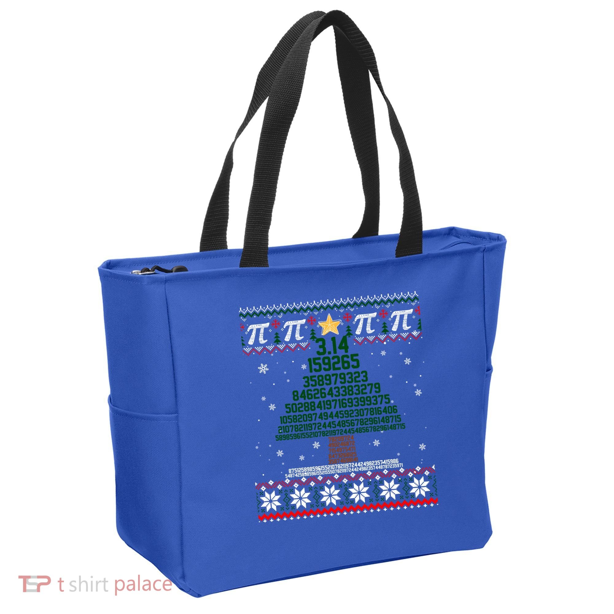 Funny Pi Tree Christmas Math Teacher Ugly Sweater Funny Gift Tote Bag