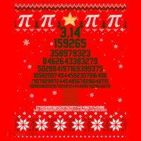 Funny Pi Tree Christmas Math Teacher Ugly Sweater Funny Gift Santa Hat thumb 1