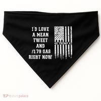 Funny Pro Trump Fathers Day Gas Prices Mean Tweets July 4th USA-Made Doggie Bandana thumb 0