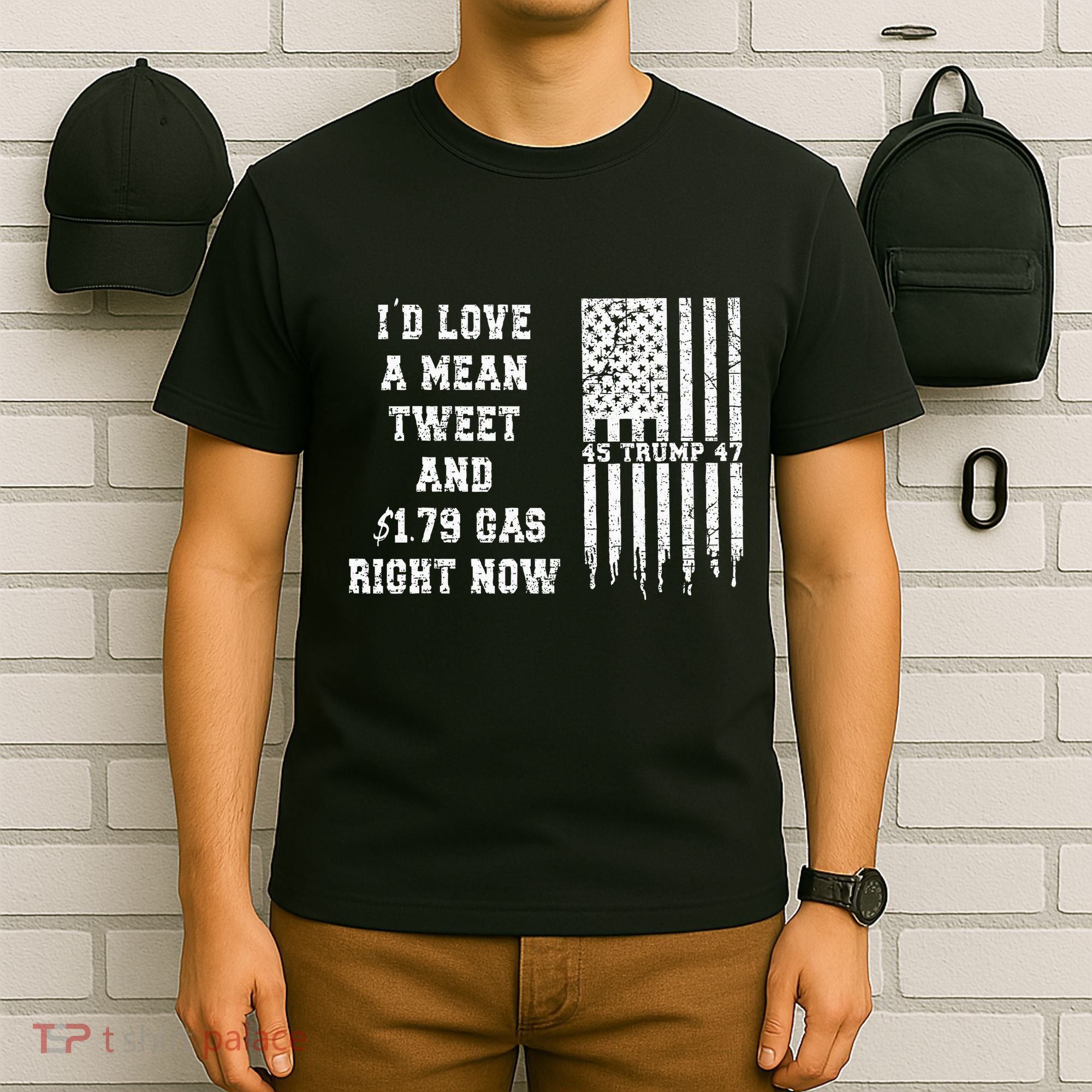 Funny Pro Trump Fathers Day Gas Prices Mean Tweets July 4th T-Shirt