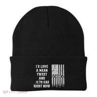 Funny Pro Trump Fathers Day Gas Prices Mean Tweets July 4th Beanie thumb 0