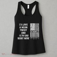 Funny Pro Trump Fathers Day Gas Prices Mean Tweets July 4th Women's Tank Top thumb 3