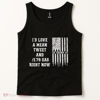 Funny Pro Trump Fathers Day Gas Prices Mean Tweets July 4th Tank Top thumb 2